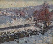 Armand guillaumin Paysage de neige a Crozant Spain oil painting artist